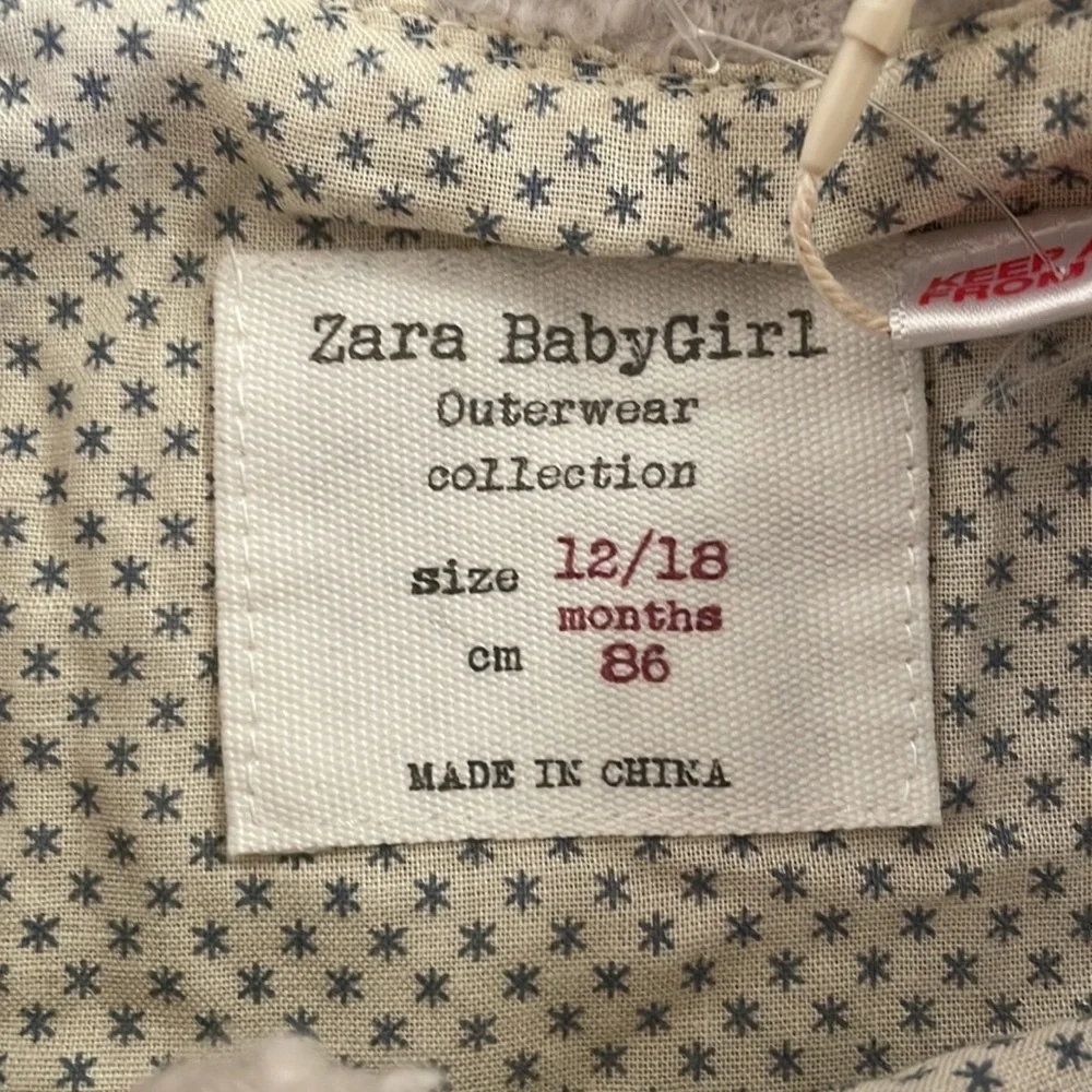 Nwt Zara Babygirl Cotton Vest Size 12-18 Months